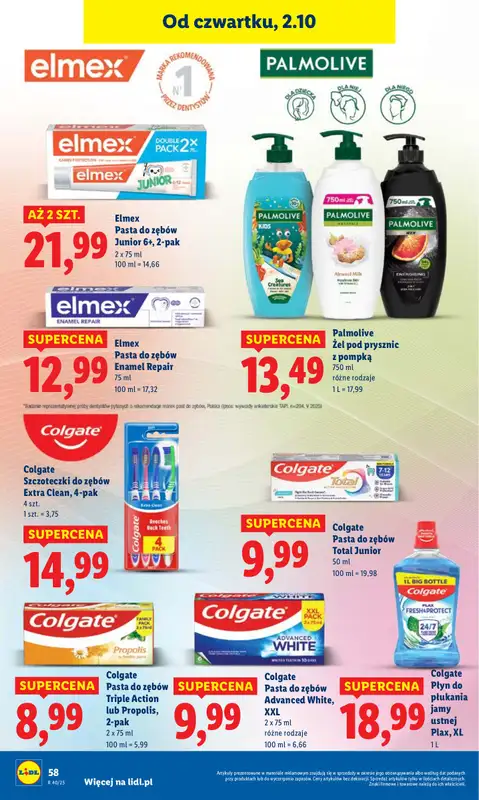 Lidl - gazetka promocyjna Oferta od czwartku od czwartku 02.10 do soboty 04.10 - strona 66