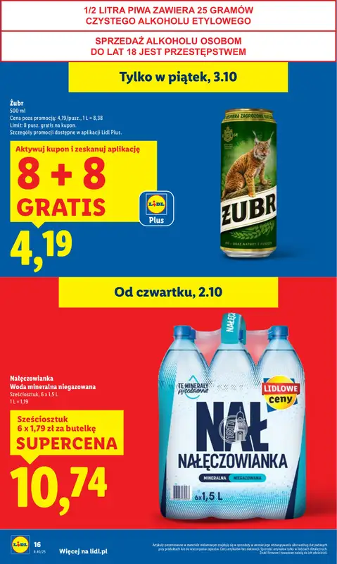 Lidl - gazetka promocyjna Oferta od czwartku od czwartku 02.10 do soboty 04.10 - strona 14