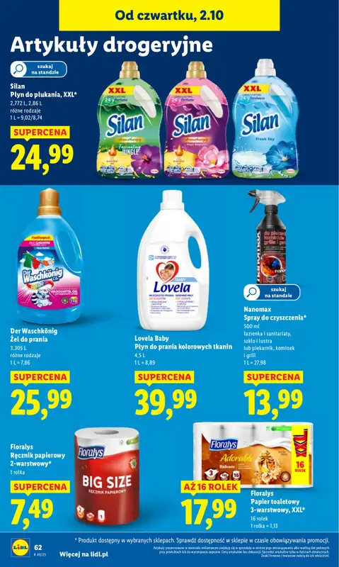 Lidl - gazetka promocyjna Oferta od czwartku od czwartku 02.10 do soboty 04.10 - strona 70