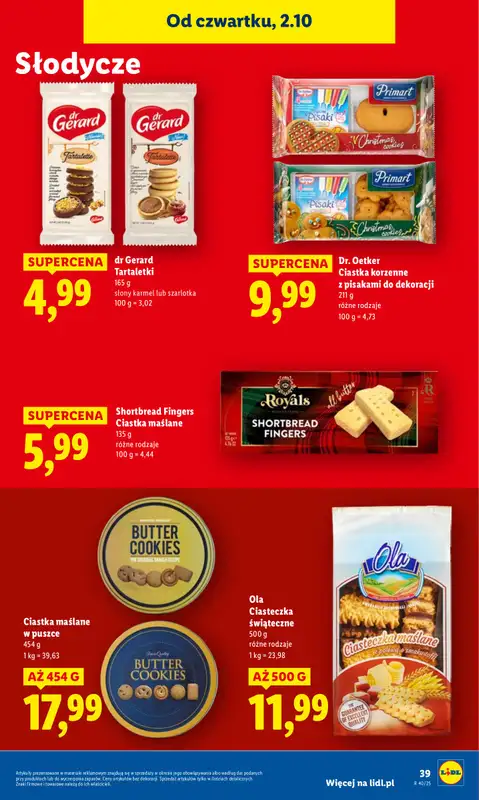 Lidl - gazetka promocyjna Oferta od czwartku od czwartku 02.10 do soboty 04.10 - strona 43