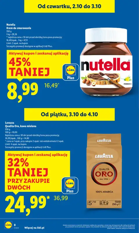 Lidl - gazetka promocyjna Oferta od czwartku od czwartku 02.10 do soboty 04.10 - strona 8