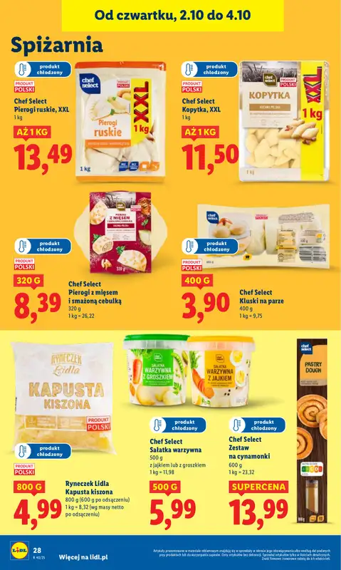 Lidl - gazetka promocyjna Oferta od czwartku od czwartku 02.10 do soboty 04.10 - strona 32