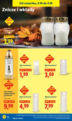 Lidl - gazetka promocyjna Oferta od czwartku od czwartku 02.10 do soboty 04.10 - strona 72