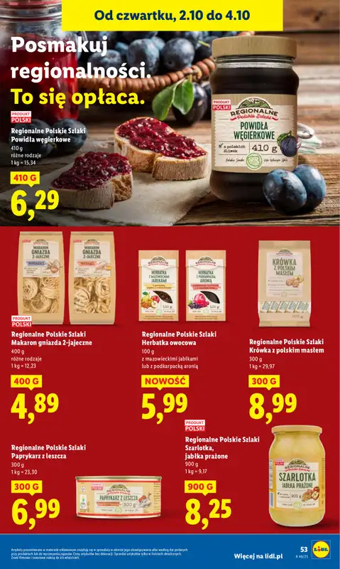 Lidl - gazetka promocyjna Oferta od czwartku od czwartku 02.10 do soboty 04.10 - strona 61