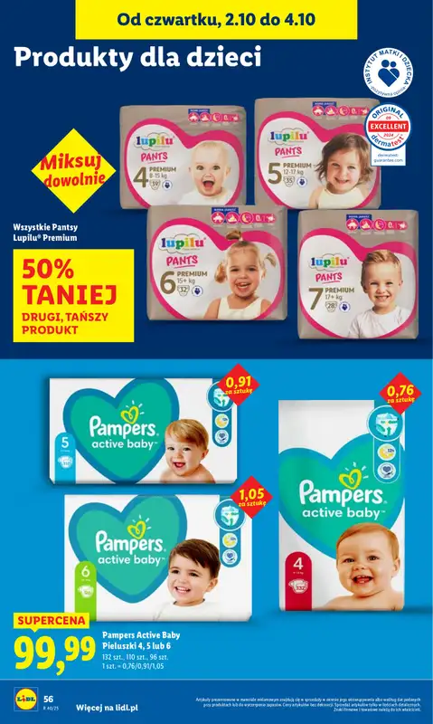 Lidl - gazetka promocyjna Oferta od czwartku od czwartku 02.10 do soboty 04.10 - strona 64