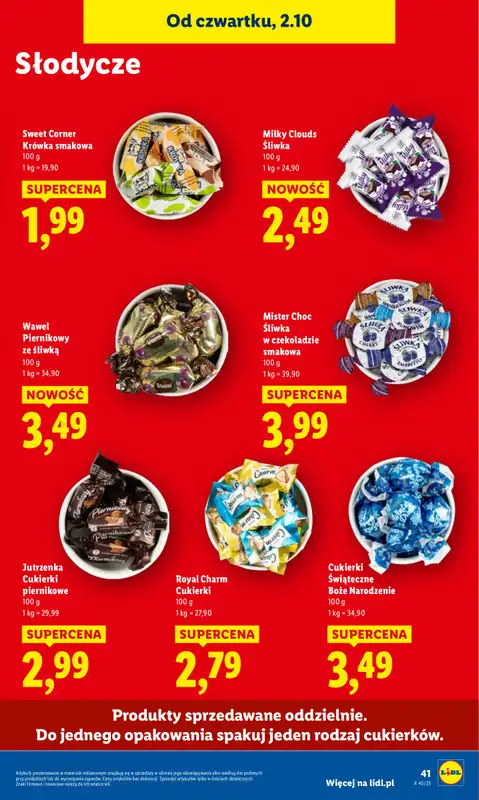Lidl - gazetka promocyjna Oferta od czwartku od czwartku 02.10 do soboty 04.10 - strona 45