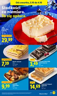 Lidl - gazetka promocyjna Oferta od czwartku od czwartku 02.10 do soboty 04.10 - strona 47