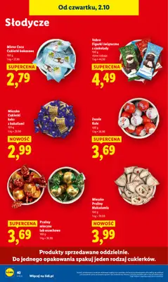 Lidl - gazetka promocyjna Oferta od czwartku od czwartku 02.10 do soboty 04.10 - strona 44