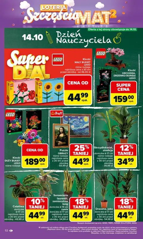 Carrefour - gazetka promocyjna Gazetka Carrefour od poniedziałku od poniedziałku 06.10 do soboty 11.10 - strona 52