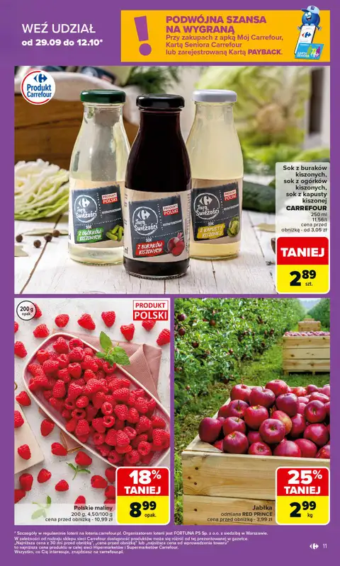Carrefour - gazetka promocyjna Gazetka Carrefour od poniedziałku od poniedziałku 06.10 do soboty 11.10 - strona 11