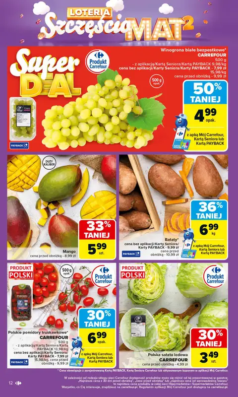Carrefour - gazetka promocyjna Gazetka Carrefour od poniedziałku od poniedziałku 06.10 do soboty 11.10 - strona 12