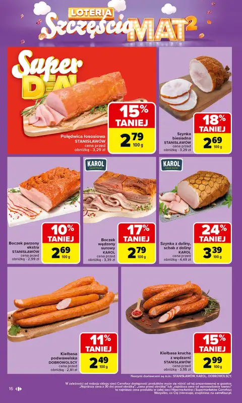 Carrefour - gazetka promocyjna Gazetka Carrefour od poniedziałku od poniedziałku 06.10 do soboty 11.10 - strona 16