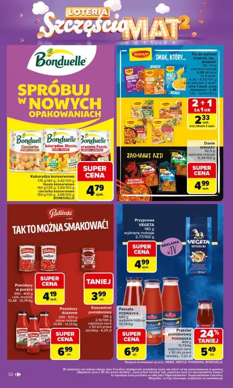Carrefour - gazetka promocyjna Gazetka Carrefour od poniedziałku od poniedziałku 06.10 do soboty 11.10 - strona 32