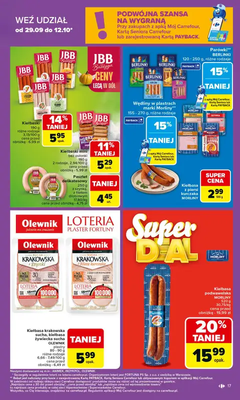 Carrefour - gazetka promocyjna Gazetka Carrefour od poniedziałku od poniedziałku 06.10 do soboty 11.10 - strona 17
