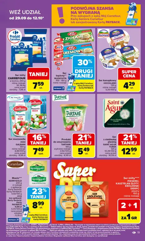 Carrefour - gazetka promocyjna Gazetka Carrefour od poniedziałku od poniedziałku 06.10 do soboty 11.10 - strona 19