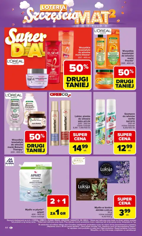 Carrefour - gazetka promocyjna Gazetka Carrefour od poniedziałku od poniedziałku 06.10 do soboty 11.10 - strona 44