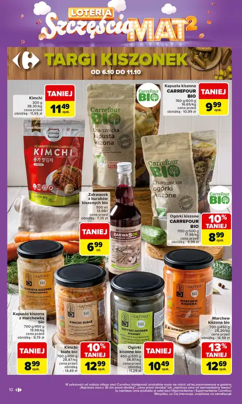 Carrefour - gazetka promocyjna Gazetka Carrefour od poniedziałku od poniedziałku 06.10 do soboty 11.10 - strona 10