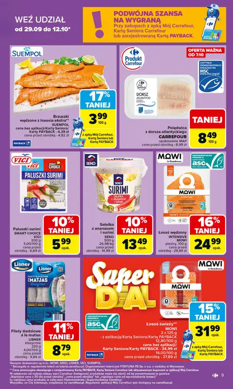 Carrefour Market - gazetka promocyjna Gazetka Carrefour Market od poniedziałku od poniedziałku 06.10 do soboty 11.10 - strona 9