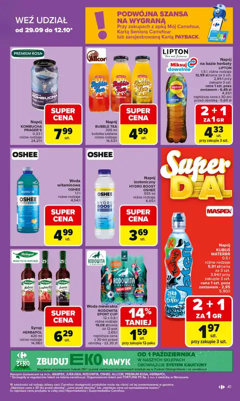 Carrefour Market - gazetka promocyjna Gazetka Carrefour Market od poniedziałku od poniedziałku 06.10 do soboty 11.10 - strona 41