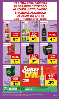 Carrefour Market - gazetka promocyjna Gazetka Carrefour Market od poniedziałku od poniedziałku 06.10 do soboty 11.10 - strona 43 Carrefour Market - gazetka promocyjna Gazetka Carrefour Market od poniedziałku od poniedziałku 06.10 do soboty 11.10 - strona 43