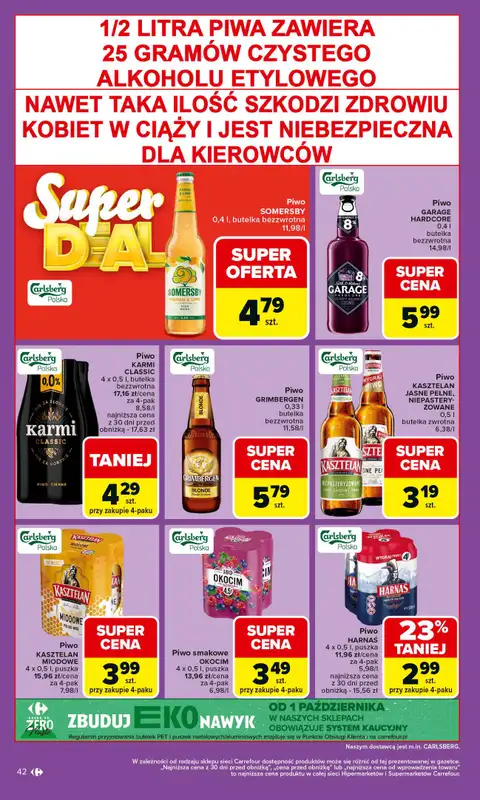 Carrefour Market - gazetka promocyjna Gazetka Carrefour Market od poniedziałku od poniedziałku 06.10 do soboty 11.10 - strona 42