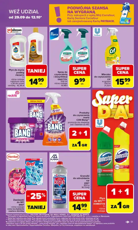 Carrefour Market - gazetka promocyjna Gazetka Carrefour Market od poniedziałku od poniedziałku 06.10 do soboty 11.10 - strona 51