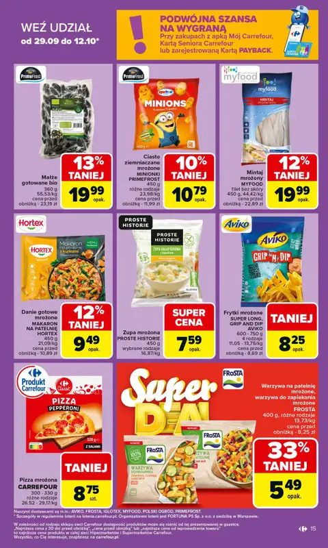 Carrefour Market - gazetka promocyjna Gazetka Carrefour Market od poniedziałku od poniedziałku 06.10 do soboty 11.10 - strona 15