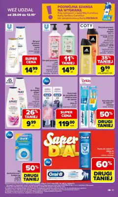 Carrefour Market - gazetka promocyjna Gazetka Carrefour Market od poniedziałku od poniedziałku 06.10 do soboty 11.10 - strona 45 Carrefour Market - gazetka promocyjna Gazetka Carrefour Market od poniedziałku od poniedziałku 06.10 do soboty 11.10 - strona 45