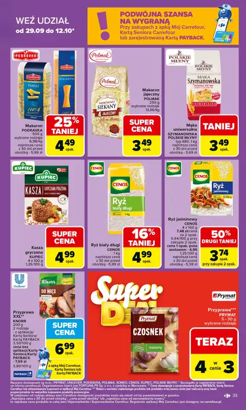 Carrefour Market - gazetka promocyjna Gazetka Carrefour Market od poniedziałku od poniedziałku 06.10 do soboty 11.10 - strona 33