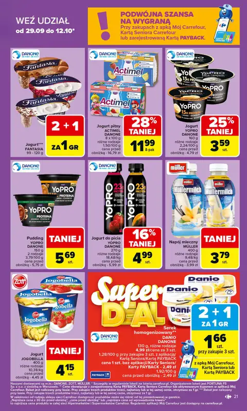 Carrefour Market - gazetka promocyjna Gazetka Carrefour Market od poniedziałku od poniedziałku 06.10 do soboty 11.10 - strona 21