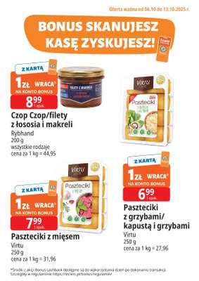 Leclerc - gazetka promocyjna Oferta E.Leclerc I Bonus skanujesz, kasę zyskujesz od poniedziałku 06.10 do poniedziałku 13.10