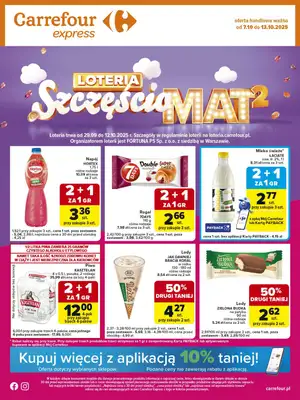 Carrefour Express - gazetka promocyjna Gazetka Express od wtorku 07.10 do poniedziałku 13.10 Carrefour Express - gazetka promocyjna Gazetka Express od wtorku 07.10 do poniedziałku 13.10