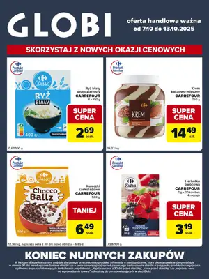 Globi - gazetka promocyjna Gazetka Globi od wtorku 07.10 do poniedziałku 13.10 Globi - gazetka promocyjna Gazetka Globi od wtorku 07.10 do poniedziałku 13.10