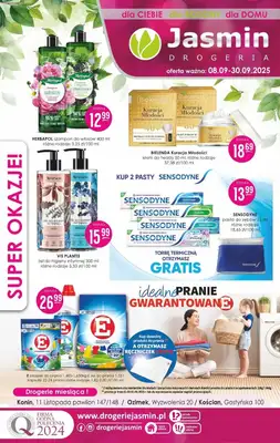 Drogerie Jasmin - gazetka promocyjna Gazetka od środy 08.10 do czwartku 30.10 Drogerie Jasmin - gazetka promocyjna Gazetka od środy 08.10 do czwartku 30.10