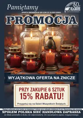 Społem - Blisko i Korzystnie - gazetka promocyjna Plakaty promocyjne PSS Gniezno od poniedziałku 06.10 do soboty 25.10 - strona 2