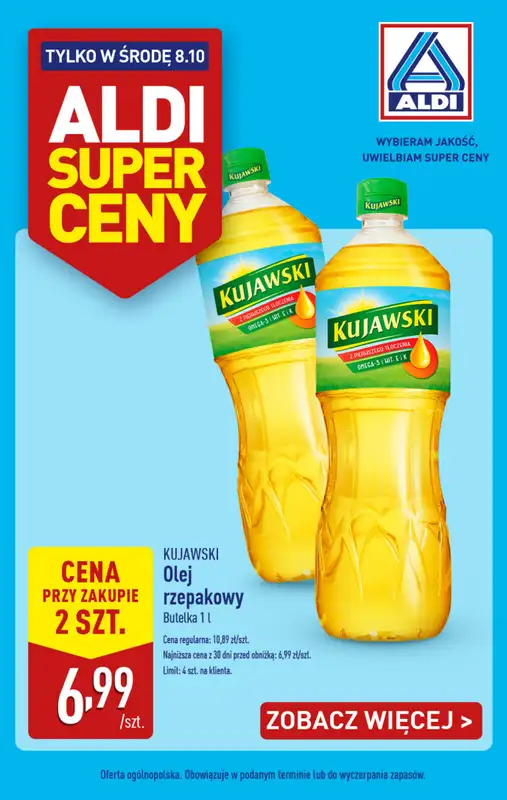 Aldi - gazetka promocyjna Tylko w środę! od środy 08.10 do środy 08.10