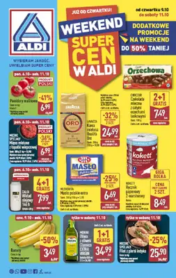 Aldi - gazetka promocyjna Weekend super cen w Aldi! od czwartku 09.10 do soboty 11.10