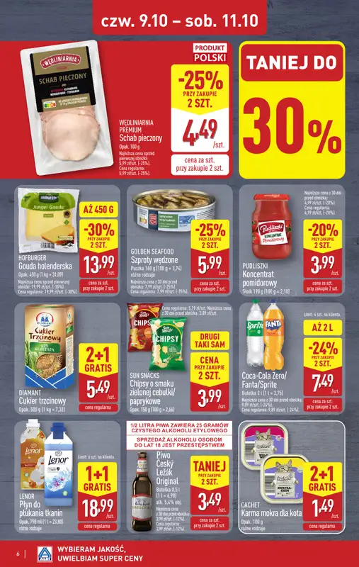 Aldi - gazetka promocyjna Weekend super cen w Aldi! od czwartku 09.10 do soboty 11.10 - strona 6