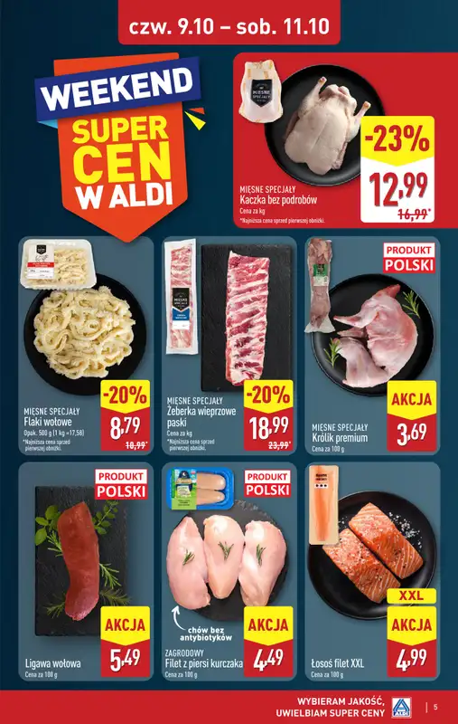 Aldi - gazetka promocyjna Weekend super cen w Aldi! od czwartku 09.10 do soboty 11.10 - strona 5