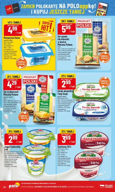 POLOmarket - gazetka promocyjna Gazetka od środy 01.10 do wtorku 07.10 - strona 40