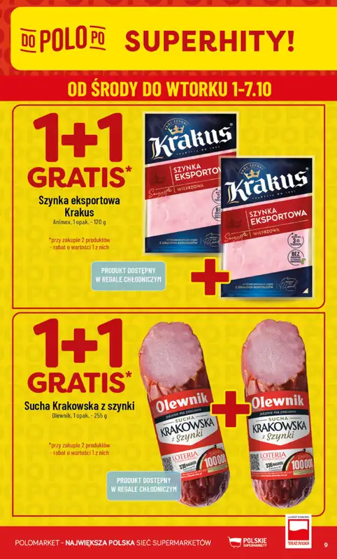 POLOmarket - gazetka promocyjna Gazetka od środy 01.10 do wtorku 07.10 - strona 9