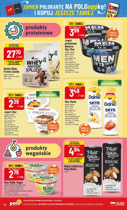 POLOmarket - gazetka promocyjna Gazetka od środy 01.10 do wtorku 07.10 - strona 44