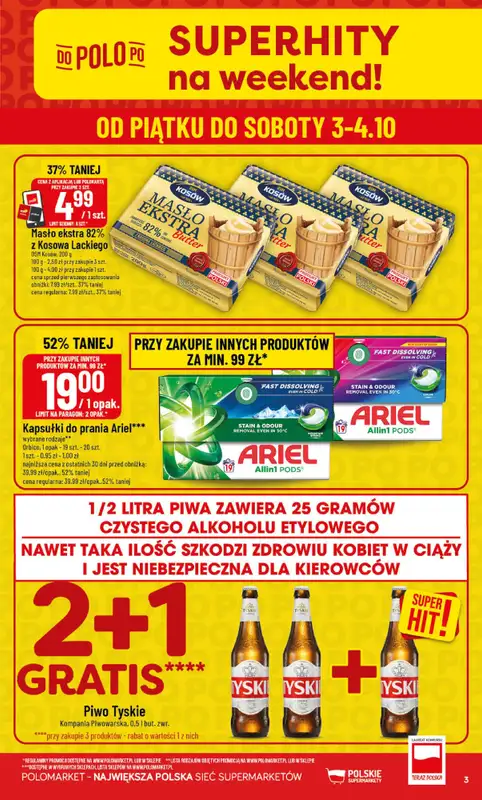 POLOmarket - gazetka promocyjna Gazetka od środy 01.10 do wtorku 07.10 - strona 3