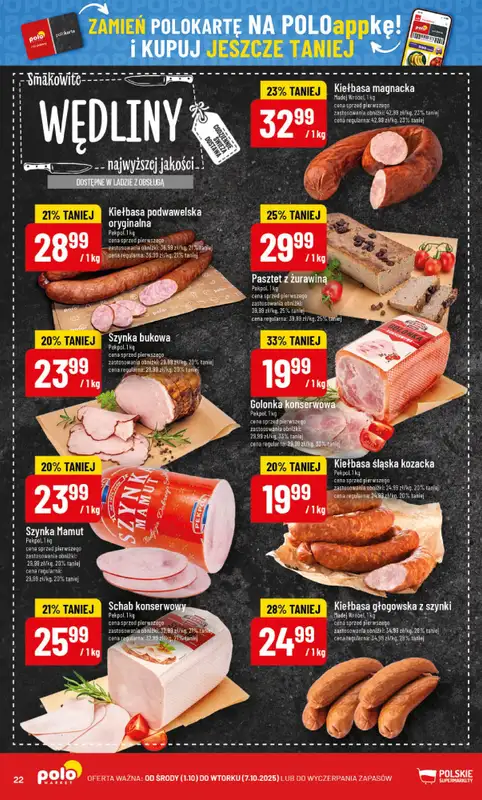 POLOmarket - gazetka promocyjna Gazetka od środy 01.10 do wtorku 07.10 - strona 22