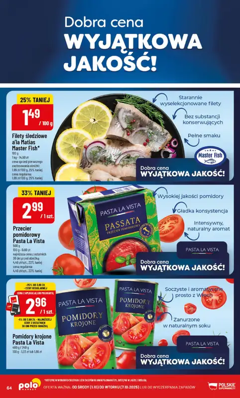 POLOmarket - gazetka promocyjna Gazetka od środy 01.10 do wtorku 07.10 - strona 64