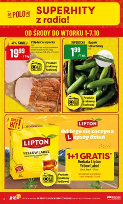 POLOmarket - gazetka promocyjna Gazetka od środy 01.10 do wtorku 07.10 - strona 2 POLOmarket - gazetka promocyjna Gazetka od środy 01.10 do wtorku 07.10 - strona 2