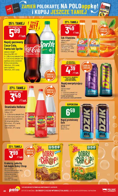 POLOmarket - gazetka promocyjna Gazetka od środy 01.10 do wtorku 07.10 - strona 48