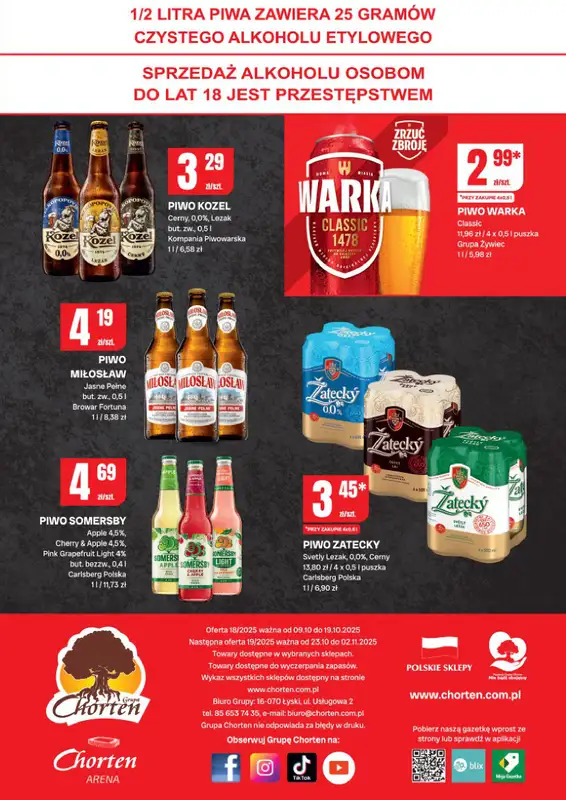 Chorten - gazetka promocyjna Gazetka Ciechanów Minimarket od czwartku 09.10 do niedzieli 19.10 - strona 4