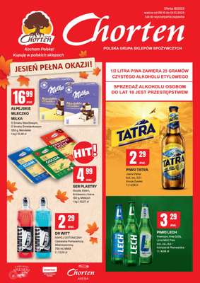 Chorten - gazetka promocyjna Gazetka Dolny Śląsk, Wielkopolska, Zach-pom, Lubuskie Market od czwartku 09.10 do niedzieli 19.10