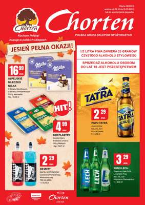 Chorten - gazetka promocyjna Gazetka Dolny Śląsk, Wielkopolska, Zach-pom, Lubuskie Minimarket od czwartku 09.10 do niedzieli 19.10